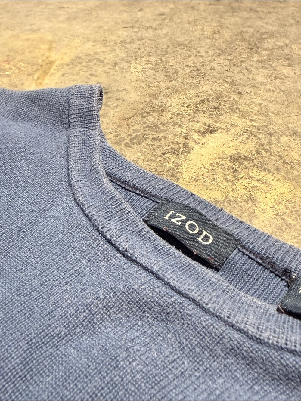 Izod vintage blue long sleeve shirt Size XXL Fits - Picture 4 of 7